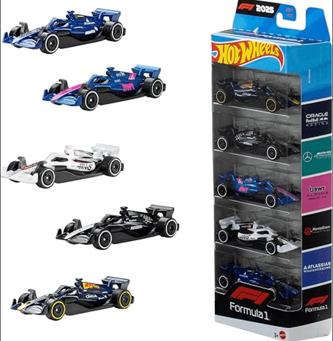 Hot Wheels Formula 1 2025 5 Pack Set