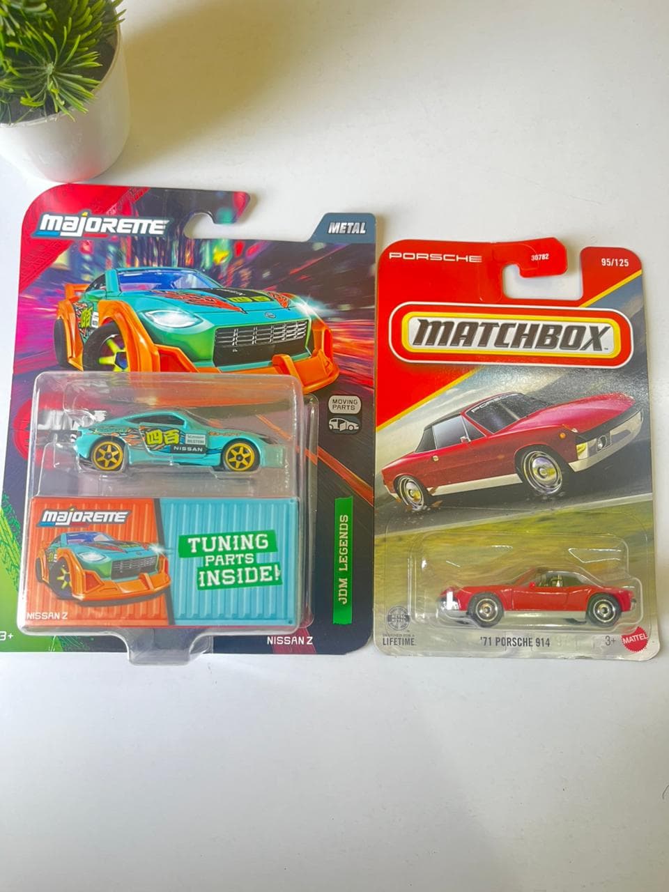 Majorette JDM Nissan Z & Matchbox Porsche 914 Combo
